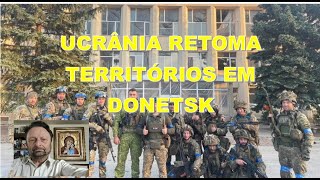 UCRÂNIA RETOMA TERRITÓRIOS EM DONETSK [upl. by Amadeo]