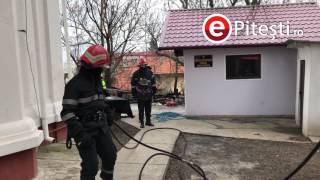 Incendiu biserica „Maica Precista” Pitesti Martie 2017 [upl. by Norword]