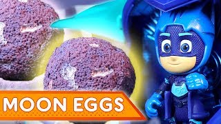 PJ Masks Creations 💜Moon Eggs  Play with PJ Masks [upl. by Euqcaj]