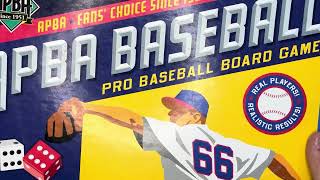 Apba Baseball How to play SF Giants vs Atlanta Braves [upl. by Anirroc]