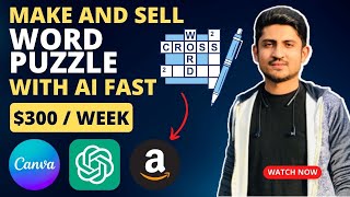 How To Create And Sell Word Search Puzzle Book On Amazon KDP With ChatGpt AI Tool [upl. by Amaral]