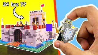 BUILDING a CASTLE in 24 HOURS challenge [upl. by Shela95]