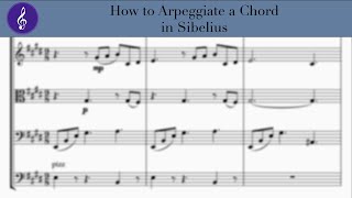 How to Arpeggiate a Chord in Sibelius [upl. by Jackelyn]