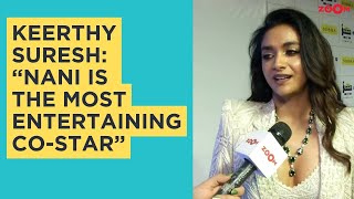 Keerthy Suresh REVEALS Nani is the most entertaining costar at the 69th Filmfare Awards South 2024 [upl. by Marne]