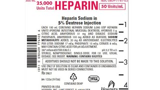 Heparin infusion find mlhr DO uhr SH uml [upl. by Bobine]