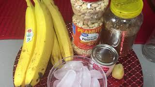 How To Make Banana 🍌 Smoothie Ghanaian Recipe [upl. by Odama239]