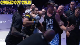 MMA Clips  Karate Combat President Chokes Out Enraged Cornerman After Decision Loss [upl. by Amy221]