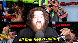 MMA GURU REACTS TO ALL LEMOS VS JANDIROBA FINISHES [upl. by Jamel]