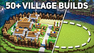 50 Build Ideas for your Minecraft Village [upl. by Enovi]