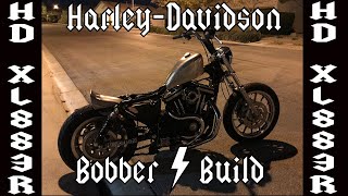 HarleyDavidson Sportster XL883R Bobber Build on a Budget [upl. by Darla]