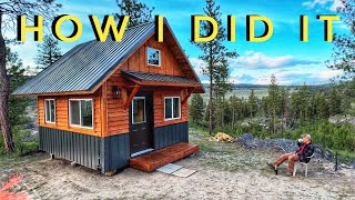 Timelapse Start to Finish Building a Cozy Off Grid Cabin100 Solo [upl. by Bej670]