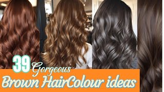 Gorgeous Brown HairColour Trends  Types of trending brown hairColor  stylesforall haircolorideas [upl. by Ailisab927]