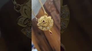 Gold chain pendant long 1 gram gold plated  gold chain pendant lightweight video  viral [upl. by Llerrod]