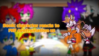 Sonic character reacts to FNF confrontation v2 Original by daedalusoyt [upl. by Elamor13]