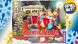 DREI AUSRUFEZEICHEN Adventskalender 2018  Kniffligen Detektiv Fall lösen mit 24 spannenden Rätseln [upl. by Amsirak]