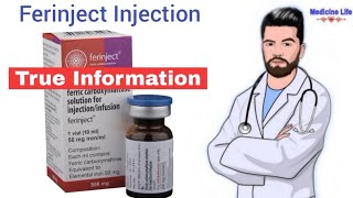 Ferinject Injection use review in hindi  uses  dose  benefits Sideeffects [upl. by Arhoz]