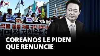 COREA DEL SUR Aumenta presión política y social contra YOON SUKYEOL  El Comercio [upl. by Allicserp]