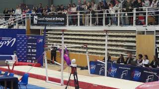 Claire Pontlevoy 2003 Finale Barres  Championnats de France Elite 2019 [upl. by Maharg]