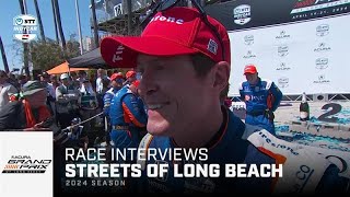 Race Interviews  2024 Acura Grand Prix of Long Beach  INDYCAR [upl. by Rozek]