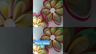 How To Make Paper Flower 🌸 Craft HareemsArtampCraft papercrafttutorial shorts trending craft [upl. by Strohl]