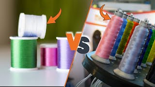 Rayon vs Polyester Machine Embroidery Thread Exploring the Differences [upl. by Alletsirhc917]