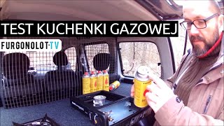 Test turystycznej kuchenki gazowej  FURGONOLOTTV [upl. by Lanoil]