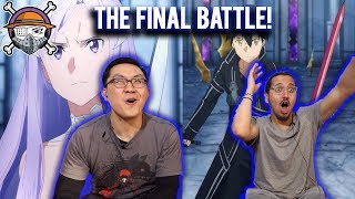 The Administrator vs The Black Swordsman  Sword Art Online S3 Alicization Episode 24 LIVE REACTION [upl. by Ahsetel]