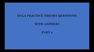 DVLA PRACTICE THEORY QUESTIONS WITH ANSWERS PART 4 dvla ghana africa roadsigns trafficsignals [upl. by Etessil]