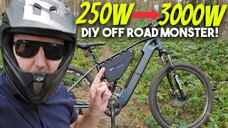 Upgrade your off road ebike into a 3000W monster in 30 minutes [upl. by Yltneb]