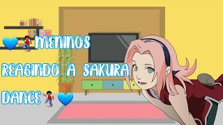 💙💃Meninos reagindo a Sakura dance💃💙 React Kushina 29 Gacha Club [upl. by Ric]