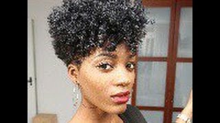 Natural Hair style  TAPERED CUT TUTORIAL DIY [upl. by Enirbas944]