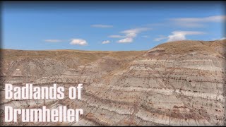 Badlands of Drumheller Alberta Canada  Drone Flight 4K [upl. by Nolte983]