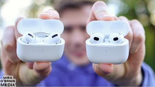 AirPods 3 vs AirPods PRO TESTED Mics Audio Features etc [upl. by Aleron]