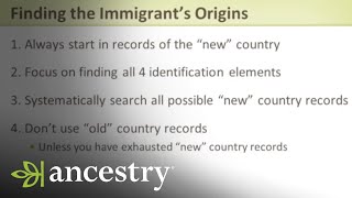 Discovering the Immigrants in Your Family Tree  Ancestry [upl. by Idolla]