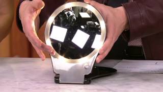 Floxite 5x Magnifying 360 Degree Lighted Home amp Travel Mirror on QVC [upl. by Nednal]