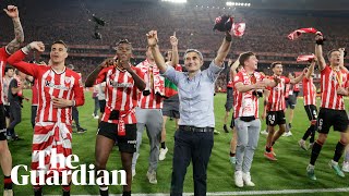 Players and fans celebrate as Athletic Club win Copa Del Rey to end 40year trophy drought [upl. by Zsazsa]