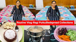 Breakfastக்கு ராகி புட்டுHealthy RecipeNew Bedsheet CollectionsHomemade Spice Powder [upl. by Dnumsed]