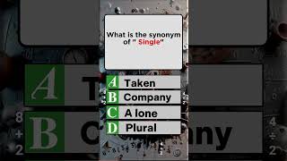 What Is the Best Synonym for Single youtubeshorts shortsviral [upl. by Olifoet]