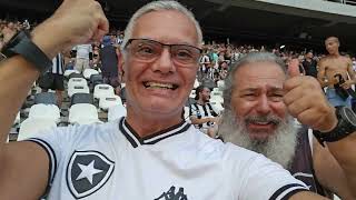 Botafogo 2x0 Bangu Carioca 2024 festa da torcida do Fogão [upl. by Dennet61]