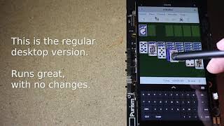 Runs on Librem 5 Day 1  Solitaire [upl. by Loftus227]