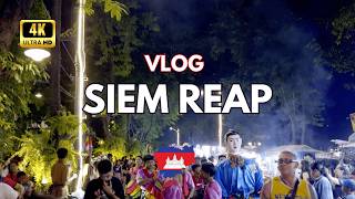 4K Ultra HDR 🇰🇭 Siem Reap Comes Alive Day 2 of Cambodias Stunning Water Festival 🌊🎉 tingmong [upl. by Ricarda]