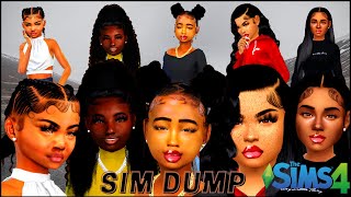 Patreon Female Child Sim Dump  CC Folder and Sim Download  SIMS 4 [upl. by Gillmore]