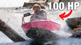 Worlds Smallest Jet Boat VS Rough Water [upl. by Blank]