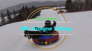 Tubing at Mont Farlagne in Edmundston New Brunswick 2022 [upl. by Inig]