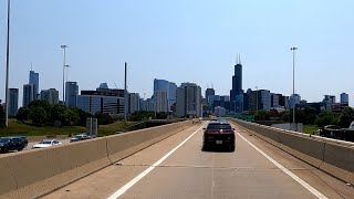 I90 The Kennedy Expressway OHare Airport to Downtown Chicago [upl. by Mcnamee]