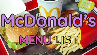 McDonalds Menu Prices Philippines Restaurant Menu [upl. by Aleiram]