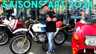 Saisonstart 2024 inklusive Schieflage Seitenlage Erste Hilfe und BMW Classic Bikes [upl. by Odrareve573]