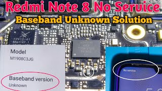 Redmi note 8 no service  redmi note 8 baseband unknown solution GsmYusufPathan [upl. by Atiram]