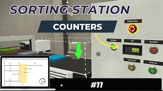 Add Counter in Sorting Station PLC programming  WinSPS S7  Ladder Logic  Simulation [upl. by Isabea]