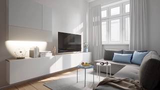 GPU Lightmass Interior Animation  UE4 Photorealistic [upl. by Carlota63]